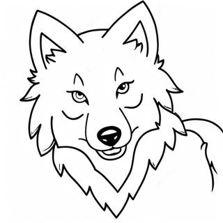 Wolf Anime Inkleurblad 92659-32243