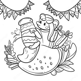 Kleurvolle Oktoberfest Viering Inkleurblad 92686-32271