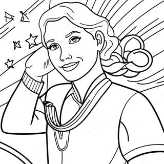 Olympiese Goudmedaljewinner Inkleurblad 92789 32350