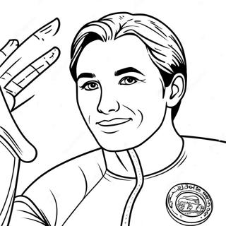 Olympiese Goudmedaljewinner Inkleurblad 92789 32351