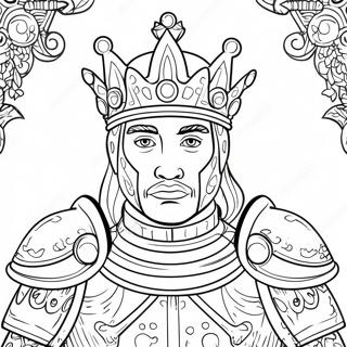 Koninklike Koning In Pantser Inkleurblad 92840-32393