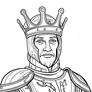 Koninklike Koning In Pantser Inkleurblad 92840-32395