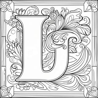 Letter U Inkleurblad 93223-32683