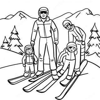 Ski Familie Pret Inkleurblad 93431-32850