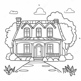 Charmante Landhuise Inkleurblad 93458-32876