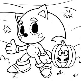 Sonic Halloween Inkleurblad 93533-32924