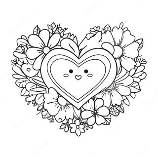 Oulike Gelukkige Moedersdag Hart Inkleurblad 93765-33110