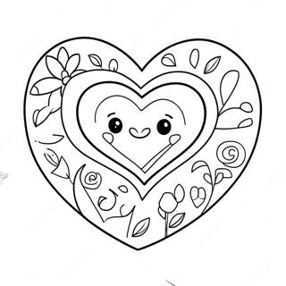 Oulike Gelukkige Moedersdag Hart Inkleurblad 93765-33111