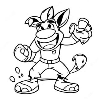 Crash Bandicoot Inkleurbladsye