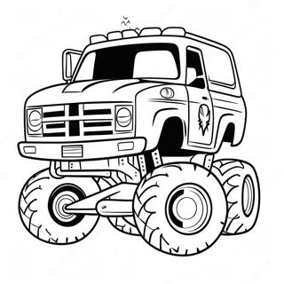 Spiderman In N Kleurryke Monster Truck Inkleurblad 94075-33352