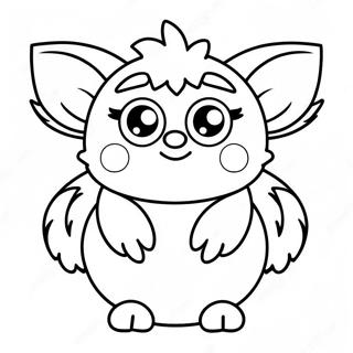 Oulike Furby Met Groot Oe Inkleurblad 94100-33365