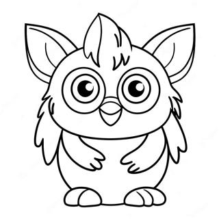 Oulike Furby Met Groot Oe Inkleurblad 94100-33366