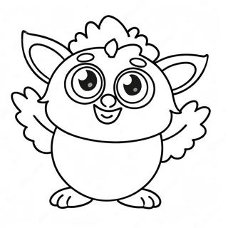 Gelukkige Furby Wat Dans Inkleurblad 94101-33371