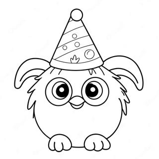 Furby In N Partytjiehoed Inkleurblad 94103-33377