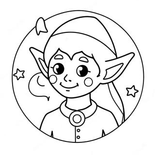 Mysterieuse Realistiese Elf Met Maanlig Inkleurblad 94206-33456