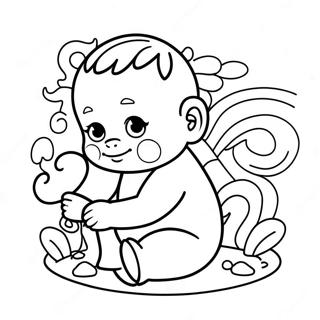 Realistiese Baba Inkleurblad 94280-33575