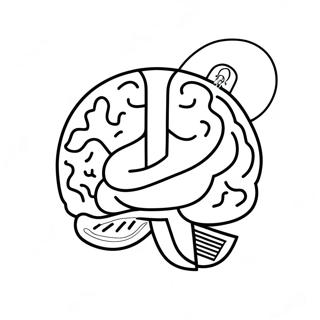 Brein Met Gloeilamp Idee Inkleurblad 94310-33609