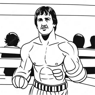 Rocky Balboa In Die Ring Inkleurblad 94438-33850