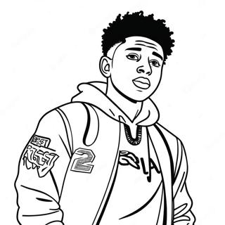 Nba Youngboy Koel Klere Inkleurblad 94463-33853