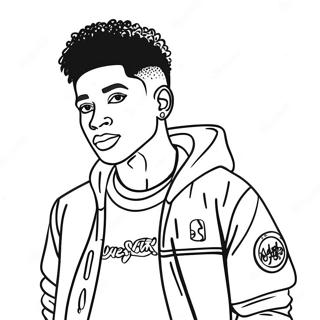 Nba Youngboy Koel Klere Inkleurblad 94463-33854