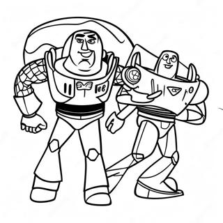 Woody En Buzz Lightyear Avontuur Inkleurblad 94565-33781