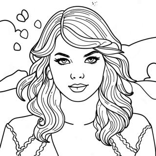 Charmante Taylor Swift Evermore Album Inkleurblad 94670-34015