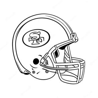 San Francisco 49ers Logo Inkleurblad 94692-34018