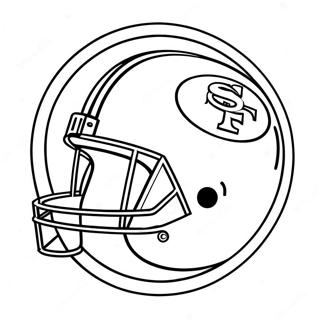 San Francisco 49ers Logo Inkleurblad 94692-34020