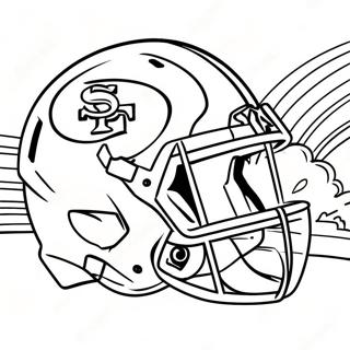 San Francisco 49ers Maskot Inkleurblad 94696 34034