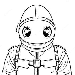 Squid Game Gemaskerde Wagter Inkleurblad 94799 34112