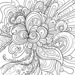 Draaiende Tie Dye Ontwerp Inkleurblad 94825 34129