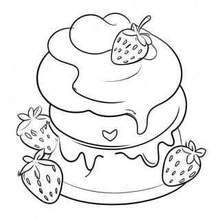 Ou Oorspronklike Aardbeikoek Inkleurblad 94899-34179