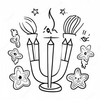 Oulike Hanukkah Inkleurblad 94951-34220