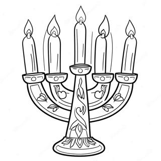 Schattige Menorah Inkleurblad 94952-34222