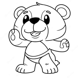 Oulike Bruins Beer Maskot Inkleurblad 95004-34262