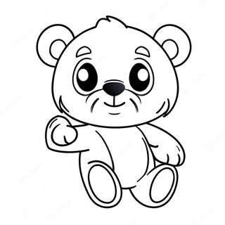 Oulike Bruins Beer Maskot Inkleurblad 95004-34264