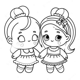 Schattige Lol Poppe Inkleurblad 95157-34384