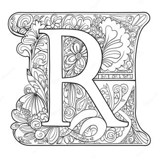 Kleurvolle Russiese Letters Inkleurblad 95360-34543