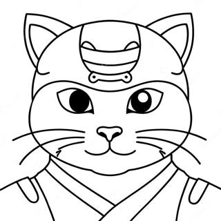 Kat Ninja Inkleurblad 95461-34620