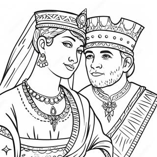 Esther En Koning Xerxes Inkleurblad 95489-34650