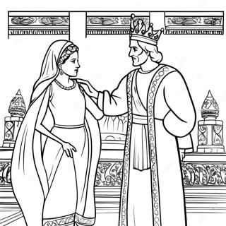 Esther En Koning Xerxes Inkleurblad 95489-34651