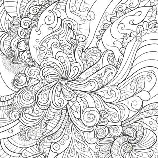 Psychedeliese Swirls Inkleurblad 9582-2703