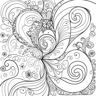 Psychedeliese Swirls Inkleurblad 9582-2704