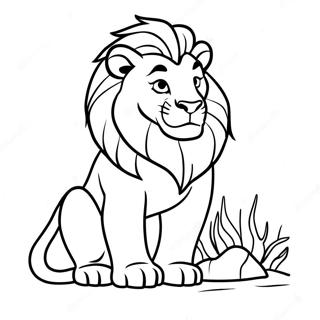 Wys Mufasa Met Simba Inkleurblad 95897 35006