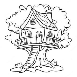 Speelse Boomhuis Inkleurblad 96051-35118