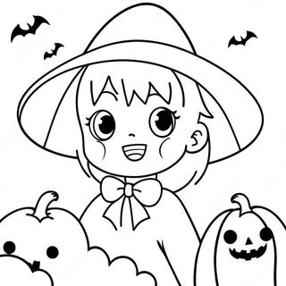 Anime Halloween Inkleurblad 96284-35294