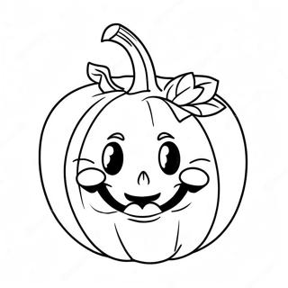 Anime Pampoen Met Gesig Inkleurblad 96288 35309