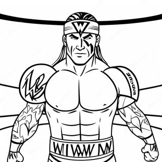 Gedetailleerde Grayscale Wwe Inkleurblad 96310-35314