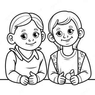 Respekvolle Kinders Wat Luister Inkleurblad 96365 35366