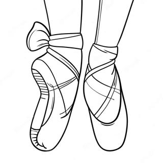 Ballerina In Pointe Skoene Inkleurblad 96416 35406